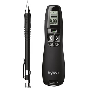 Logitech R800 Laser Presentation Remote - For Visual Presenter LCD - Radio Frequency - 100 ft Operating Distance - Black -