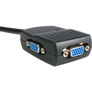 StarTech.com Duplicador Divisor de Vídeo VGA 2 puertos Compacto Alimentado por USB - Cable Splitter - 2048 x 1536 - VGA, S