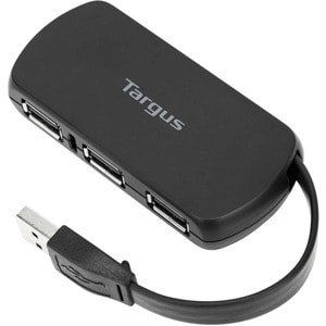 Targus ACH114US 4-Port USB Hub - USB Type A - 4 USB Port(s) - 4 USB 2.0 Port(s) - PC, Mac, Chrome
