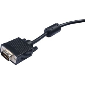 V7 V7E2VGA-03M-BLK 3 m VGA Video Cable for Video Device, PC, Monitor, HDTV, Projector - First End: 1 x 15-pin HD-15 - Male