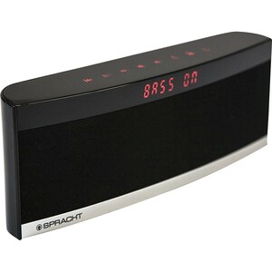 Spracht BluNote PRO 2.0 Portable Bluetooth Speaker System - 4.4 W RMS - Black - Bluetooth - Microphone, Passive Radiator, 