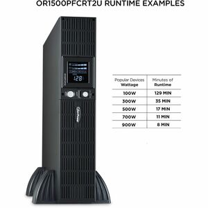 UPS de línea interactiva CyberPower Intelligent LCD OR1500PFCRT2U - 1.50kVA/1.05kW - 2U Rack/Torre - 10Hora(s) Recharge - 