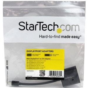 StarTech.com Adaptador de Vídeo Mini DisplayPort a DVI - Cable Conversor Convertidor DP - 1920x1200 - Pasivo - Extremo pri
