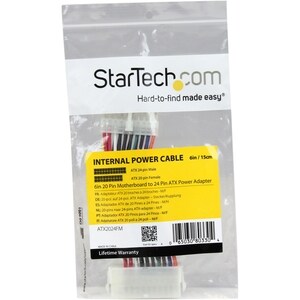 StarTech.com Power Supply Motherboard adapter 20 pin - ATX power 24 pin main output - 6in - 6