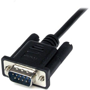 StarTech.com 1m Black DB9 RS232 Serial Null Modem Cable F/M - DB9 Male to Female - 9 pin Null Modem Cable - 1x DB9 (M), 1x