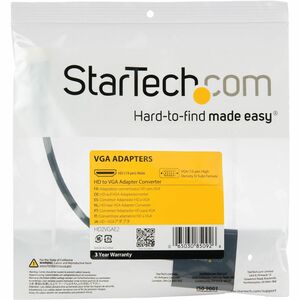 StarTech.com Adaptador Conversor de Vídeo HDMI a VGA HD15 - Cable Convertidor - 1920x1200 - 1080p - Admite hasta1920 x 108