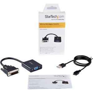 StarTech.com DVI-D to VGA Active Adapter Converter Cable - 1920x1200 - DVI to VGA Converter box - First End: 1 x 25-pin DV