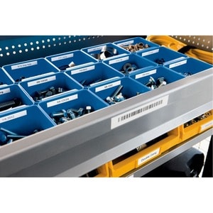 Dymo Thermal Label - 12.70 mm Width x 5.49 m Length - Permanent Adhesive - Rectangle - Thermal Transfer - Clear - Polyeste