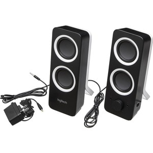 Logitech Multimedia Speakers Z200 with Stereo Sound for Multiple Devices (Midnight Black) - 1 Pack