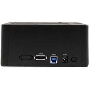 StarTech.com USB 3.0 / eSATA Dual Hard Drive Docking Station with UASP for 2.5/3.5in SATA SSD / HDD - SATA 6 Gbps USB 3.0 