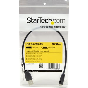 Cable Adaptador de 30cm USB A Macho a Micro USB B Macho de Teléfono Celular StarTech.com UUSBHAUB1