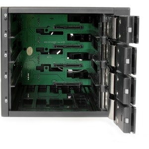 StarTech.com 4 Bay Aluminum Trayless Hot Swap Mobile Rack Backplane for 3.5in SAS II/SATA III - 6 Gbps HDD - Connect and h