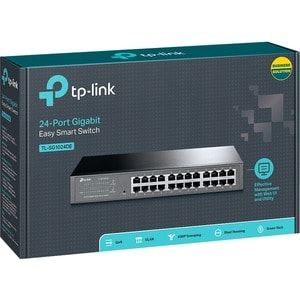 TP-Link TL-SG1024DE 24 Ports Manageable Ethernet Switch - 2 Layer Supported - Twisted Pair - 1U High - Desktop, Rack-mount
