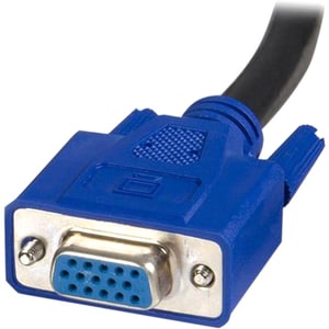 StarTech.com Cable KVM Universal 2 en 1 PS/2 HD-15 VGA de 3m - Extremo Secundario: 1 x 4-pin USB Type A - Male, 1 x 15-pin