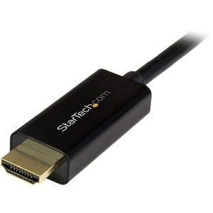 StarTech.com DisplayPort to HDMI converter cable - 2m (6.5 ft.) - DP to HDMI adapter with built-in cable - (M / M) Ultra H