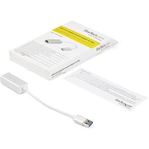 StarTech.com USB 3.0 to Gigabit Network Adapter - Silver - Sleek Aluminum Design Ideal for MacBook, Chromebook or Tablet -