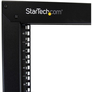 StarTech.com 2-Post Server Rack with Sturdy Steel Construction and Casters - 42U - 300.22 kg Maximum Weight Capacity - 300