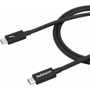 StarTech.com Cable de 1m Thunderbolt 3 USB-C (20Gbps) - Compatible con Thunderbolt, DisplayPort y USB - Extremo prinicpal: