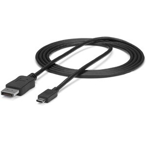 StarTech.com 6ft/1.8m USB C to DisplayPort 1.2 Cable 4K 60Hz - USB Type-C to DP Video Adapter Monitor Cable HBR2 - TB3 Com
