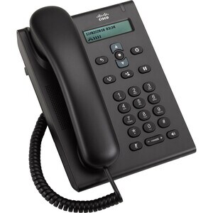 Cisco 3905 Telefone IP - Recondicionado - Montagem em parede, Secretária - Carvão - 1 x Total Line - VoIP - 2 x Rede (RJ-4