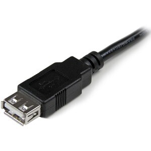6in USB 2.0 Extension Adapter Cable A to A - M/F - USB extension cable - USB (M) to USB (F) - USB 2.0 - 5.9 in - black - U