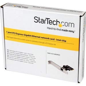 StarTech.com 1-Port Gigabit Ethernet Network Card - PCI Express, Intel I210 NIC - PCI Express x4 - 1 Port(s) - 1 - Twisted