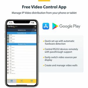 StarTech.com 4K HDMI Over IP Extender - 4K 30Hz - Video Control Software App - HDMI Extender - HDMI Extension - AV Over IP