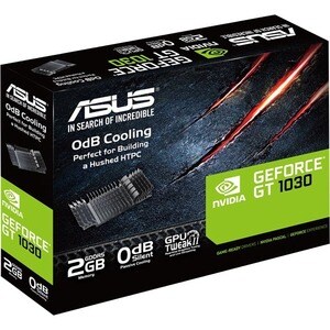Asus NVIDIA GeForce GT 1030 Graphic Card - 2 GB GDDR5 - Low-profile - 1.27 GHz Core - 1.51 GHz Boost Clock - 64 bit Bus Wi