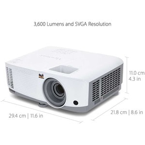 ViewSonic 3800 Lumens SVGA High Brightness Projector for Home and Office with HDMI Vertical Keystone (PA503S) - 3600 lumen