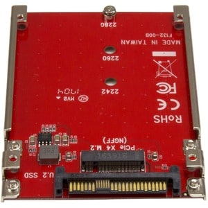 StarTech.com M.2 to U.2 Adapter - For M.2 PCIe NVMe SSDs - PCIe M.2 Drive to U.2 (SFF-8639) Host Adapter - M2 SSD Converte