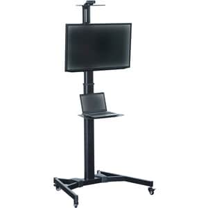 Digitus Display Stand - Up to 177.8 cm (70") Screen Support - 50 kg Load Capacity - 2 x Shelf(ves) - 218 cm Height x 91 cm