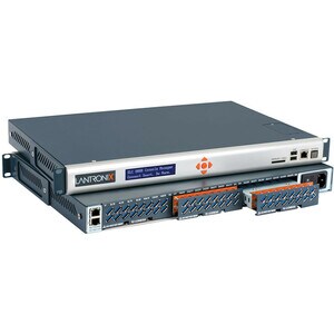 Lantronix 8000 Device Server - Optical Fiber, Twisted Pair - 2 x Network (RJ-45) x USB - 48 x Serial Port - 10/100/1000Bas