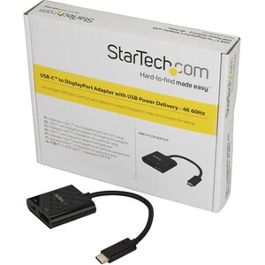 StarTech.com Adattatore USB-C a DisplayPort con Power Delivery USB - 4K 60hz - Estremità 1: 1 x Tipo C Maschio USB - Estre