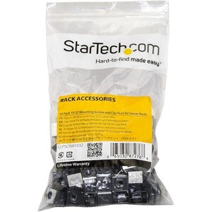 StarTech.com Screw, Nut - TAA Compliant - Rack Screw, Clip Nut - 10 - 19.05 mm - 1Pack