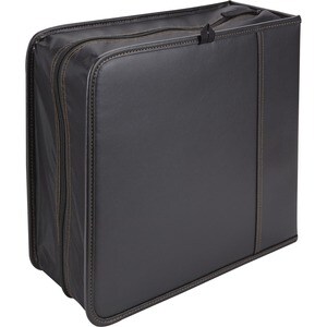Case Logic 336 Capacity CD Wallet - Wallet - Faux Leather - Black - 336 CD/DVD