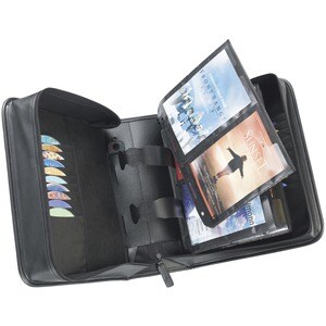 Case Logic DVD ALBUM- 200 DVDS - Faux Leather - Black - 200 CD/DVD