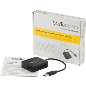StarTech.com Transceiver/Media Converter - USB - Optical Fiber - Fast Ethernet - 100Base-X - 1 x Expansion Slots - 1 SFP S