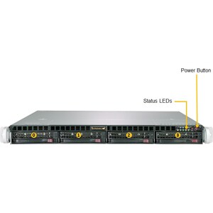 Supermicro A+ Server 1013S-MTR Barebone System - 1U Rack-mountable - Socket SP3 - 1 x Processor Support - AMD Chipset - 1 