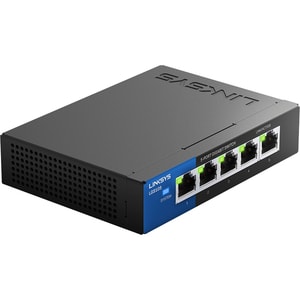 Linksys LGS105 5 Ports Ethernet Switch - 2 Layer Supported - Twisted Pair - Desktop, Wall Mountable