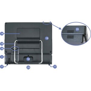 Shuttle XPC P20U All-in-One Computer - Intel Celeron 3865U 1.80 GHz DDR4 SDRAM - 29.5 cm (11.6") 1366 x 768 Touchscreen Di