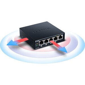 D-Link DGS-1005P 5 Ports Manageable Ethernet Switch - 2 Layer Supported - Twisted Pair - Desktop