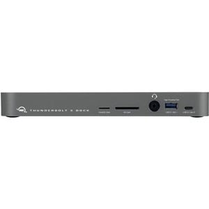OWC Thunderbolt 3 Dock - 2 Displays Supported - 5K, 4K - 3840 x 2160, 5120 x 2880 - 6 x USB Ports - 5 x USB Type-A Ports -