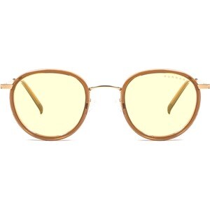 GUNNAR Gaming & Computer Glasses - Atherton, Onyx, Clear Tint - Satin Gold Frame/Amber Lens