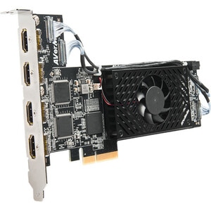 AVerMedia 1080p60 HDMI 4-Channel PCIe Video Capture Card w/ Low Profile - Functions: Video Capturing, Audio Embedding, Vid
