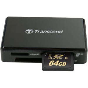 Transcend RDF9 Card Reader - CompactFlash, microSDHC, microSDXC, SDHC, SDXC, SD, microSD, CompactFlash (UDMA7) - USB 3.1 T