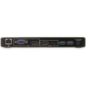 Thunderbolt 3 Dock - Dual 4K 60Hz Monitor TB3 Laptop Docking Station with DisplayPort, HDMI & 1080p VGA - 85W Power Delive