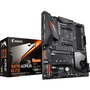Aorus Ultra Durable X570 AORUS ELITE Desktop Motherboard - AMD Chipset - Socket AM4 - ATX - 128 GB DDR4 SDRAM Maximum RAM 