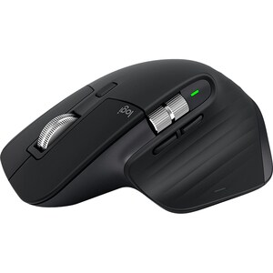 Logitech MX Master 3 Mouse - Darkfield - Wireless - Bluetooth/Radio Frequency - 2.40 GHz - Black - USB - 4000 dpi - Scroll