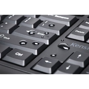Kensington Pro Fit Ergo Wired Keyboard - Cable Connectivity - USB Type A Interface - Windows, Chrome OS, Mac OS - Black