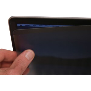 V7 PS154MGT-3E Plastic Anti-glare Privacy Screen Filter - Black - TAA Compliant - For 39.1 cm (15.4") Widescreen LCD MacBo